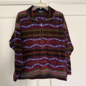 PATAGONIA VINTAGE MADE IN THE USA Synchilla 1/4 Zip Fleece Pullover Men's Size M